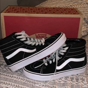 black old school high top vans